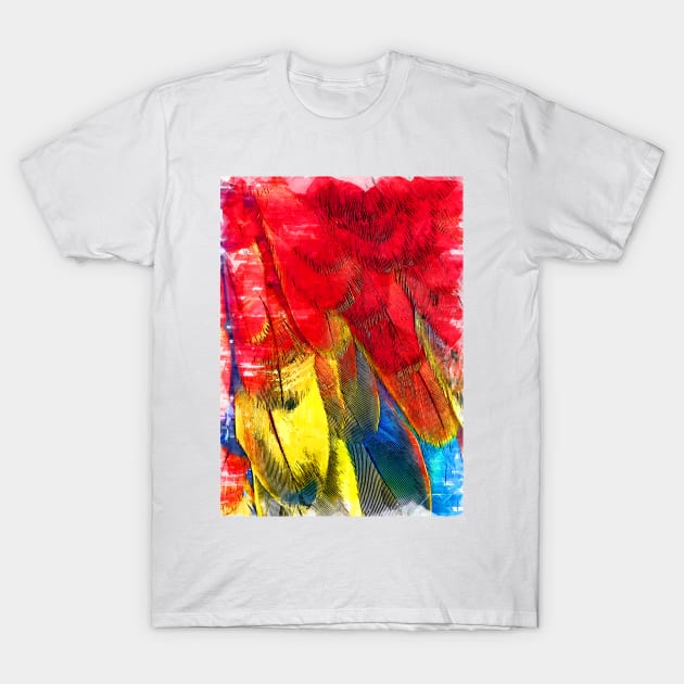 Bird Abstract Feather Pattern. For Feather & Bird Lovers. T-Shirt by ColortrixArt